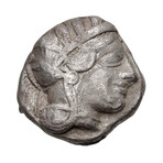 Athens Greece Silver Coin // Athena & Owl // 454-404 BC