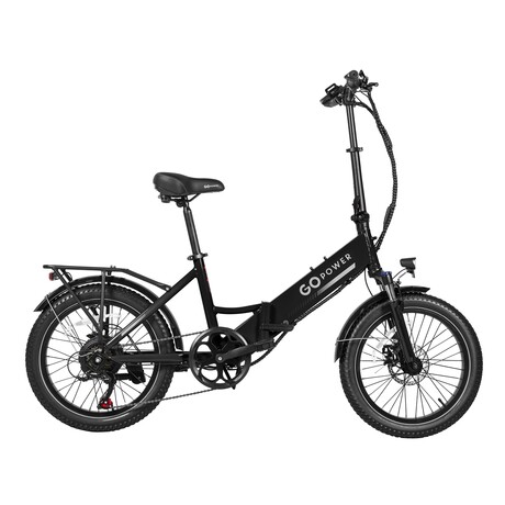 GoPlus Folding Electric Bike (Black)