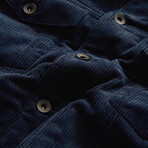 Sawyer Corduroy / Sherpa Lined Trucker // Deep Blue (46)