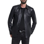 Travis Shirt Jacket // Dark Navy (46)