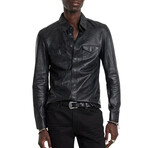 Travis Shirt Jacket // Black (48)