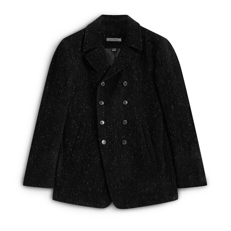Db Peacoat With Cutaway Front Shape // Black (44)