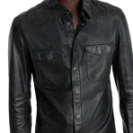 Travis Shirt Jacket // Black (48)