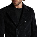 Db Peacoat With Cutaway Front Shape // Black (44)