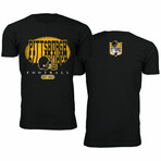 Football Shadow T-Shirt - Pittsburgh // Black (3XL)