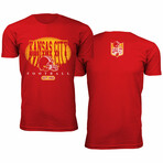 Football Shadow T-Shirt - Kansas City // Red (L)