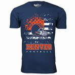 Star Spangled Football T-Shirt - Denver // Navy (L)