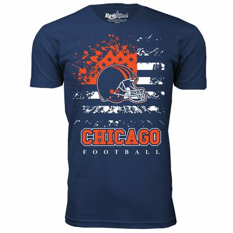 Star Spangled Football T-Shirt - Chicago // Navy (S)