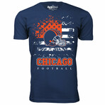 Star Spangled Football T-Shirt - Chicago // Navy (3XL)