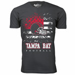 Star Spangled Football T-Shirt - Tampa Bay // Charcoal (L)