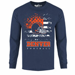 Star Spangled Football Long Sleeve Shirt - Denver // Navy (L)