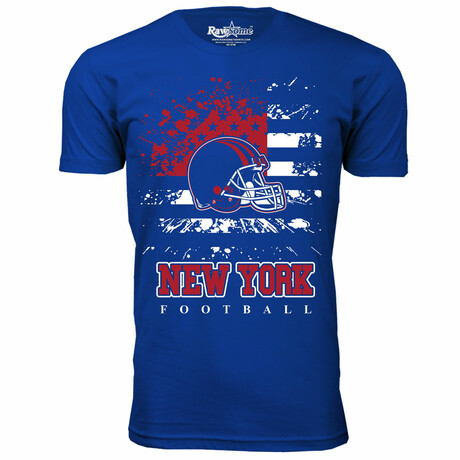 Star Spangled Football T-Shirt - New York // Royal (S)