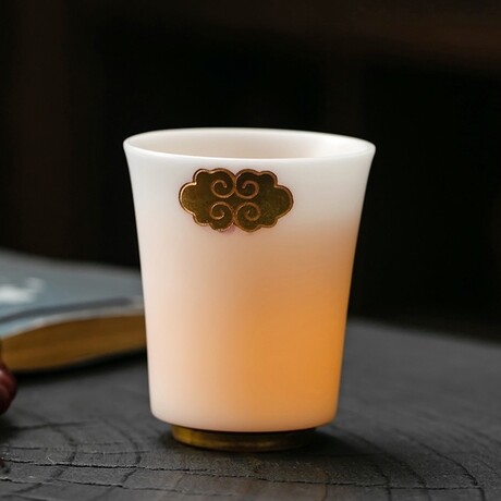 Ice Jade 24k Gold-Lined Cup