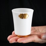 Ice Jade 24k Gold-Lined Cup