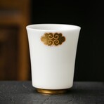 Ice Jade 24k Gold-Lined Cup