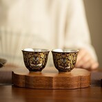 Noir Bloom Silver-Lined Cup