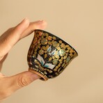 Noir Bloom Silver-Lined Cup