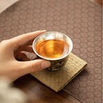 Noir Bloom Silver-Lined Cup