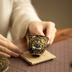 Noir Bloom Silver-Lined Cup