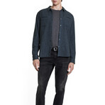 Dario Shirt In Brushed Melange Twill // Cobalt (S)