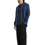 Ls Robbins Yarn Dye Sport Shirt // Ocean Blue (XS)