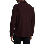 Dario Shirt In Brushed Melange Twill // Dark Plum (S)