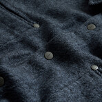 Dario Shirt In Brushed Melange Twill // Cobalt (S)