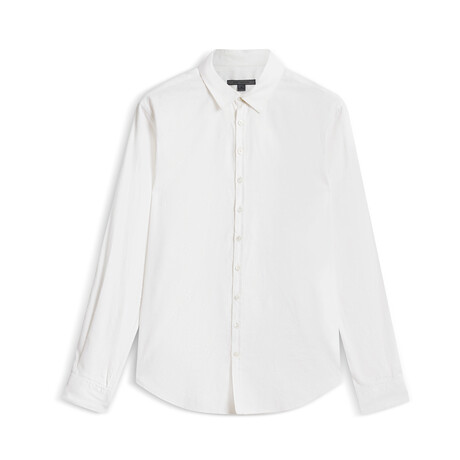 Multi Button Slim Fit Shirt // White (S)