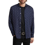 Ls Ross Sport Shirt W/ Floral Print // Twilight Blue (XS)