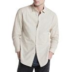 Slim Fit Sport Shirt With Shank Buttons & Back // Macadamia (XS)