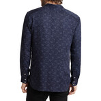 Ls Ross Sport Shirt W/ Floral Print // Twilight Blue (XS)