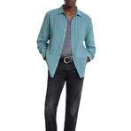 Multi Button Slim Fit Shirt // Sea Green (XS)