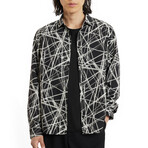 Straight Bottom Hem Shirt With Regular Collar // Mineral Blk (XS)