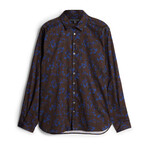 Multi Button Slim Fit Shirt // Espresso (XS)