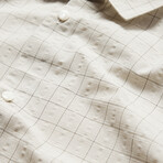 Slim Fit Sport Shirt With Shank Buttons & Back // Macadamia (XS)