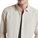 Slim Fit Sport Shirt With Shank Buttons & Back // Macadamia (XS)