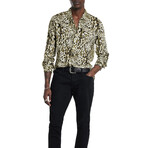Rodney Long Sleeve Shirt In Leopard Print // Ginger (S)