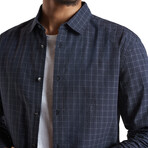 Slim Fit Sport Shirt With Shank Buttons, And Back // Ink Blue (XS)