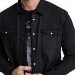 Marshall Western Shirt Incoated Denim // Black (XS)