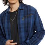 Ls Robbins Yarn Dye Sport Shirt // Ocean Blue (XS)