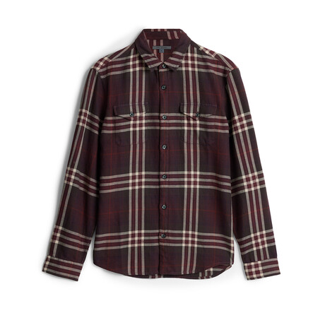 Ls Dale Yarn Dye Sport Shirt // Merlot (S)