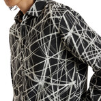 Straight Bottom Hem Shirt With Regular Collar // Mineral Blk (XS)