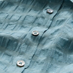 Multi Button Slim Fit Shirt // Sea Green (XS)