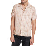 Dan Camp Collar Shirt In Stone Print // Grapefruit (M)