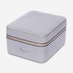 Hyde Park Smooth Leather 2 Watch Zip-Case // Blue-Gray