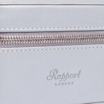 Hyde Park Smooth Leather 2 Watch Zip-Case // Blue-Gray