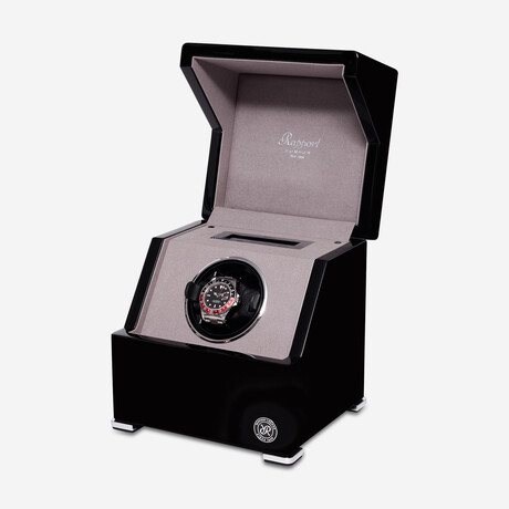 Perpetua III Leather Single Watch Winder // Black