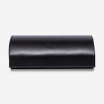 Hyde Park Leather 3 Watch Roll // Black