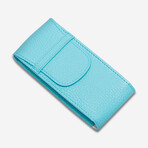 Portobello Leather Single Watch Pouch // Blue