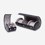 Hyde Park Leather 3 Watch Roll // Black